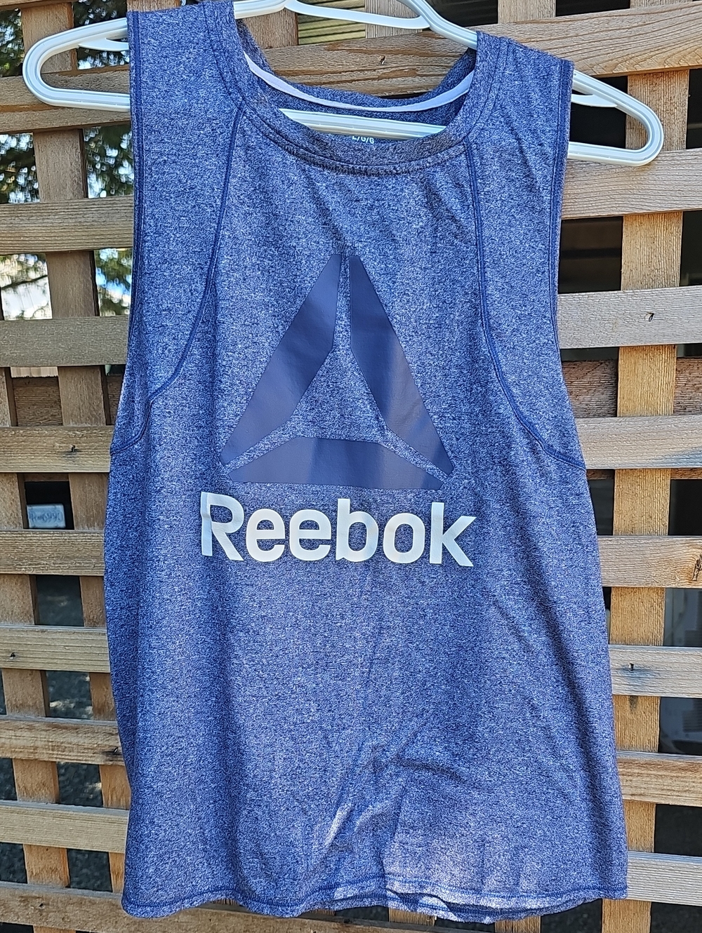 Reebok Heathered Blue Athletic Tank